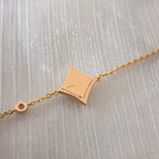 Loco COLOR STAR CARNELIAN PINK GOLD DIAMOND BRACELET