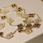 Loco CLOVER 20 MOTIFS LASER DIAMOND NECKLACE