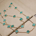 Loco CLOVER 20 MOTIFS MALACHITE GOLD