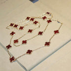 Loco CLOVER 20 MOTIFS CARNELIAN NECKLACE