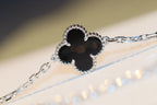 Loco CLOVER 20 MOTIFS ONYX DIAMOND SILVER