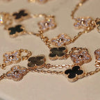 Loco CLOVER 20 MOTIFS DARK MOP DIAMOND  NECKLACE
