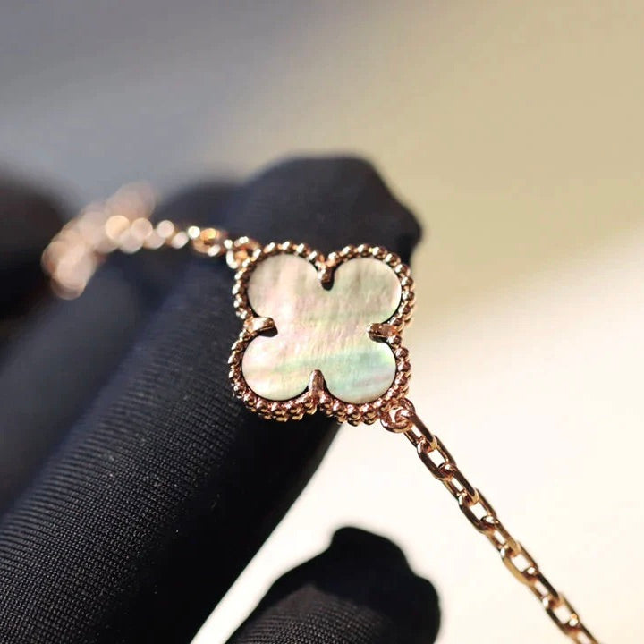 Loco CLOVER 20 MOTIFS DARK MOP DIAMOND  NECKLACE