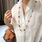 Loco CLOVER 20 MOTIFS DARK MOP DIAMOND  NECKLACE