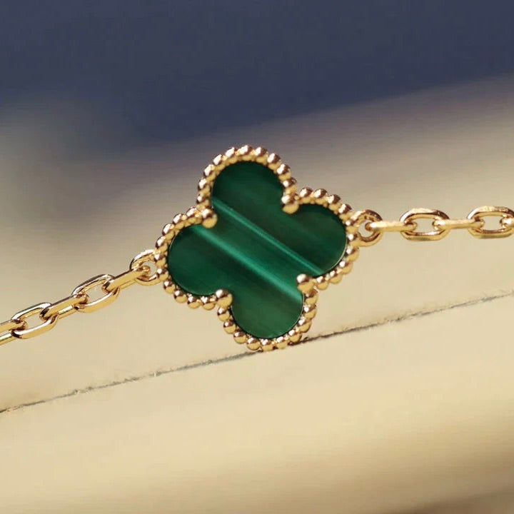 Loco CLOVER 20 MOTIFS MALACHITE GOLD