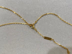 Loco CLOVER 25MM NECKLACE GOLD CARNELIAN