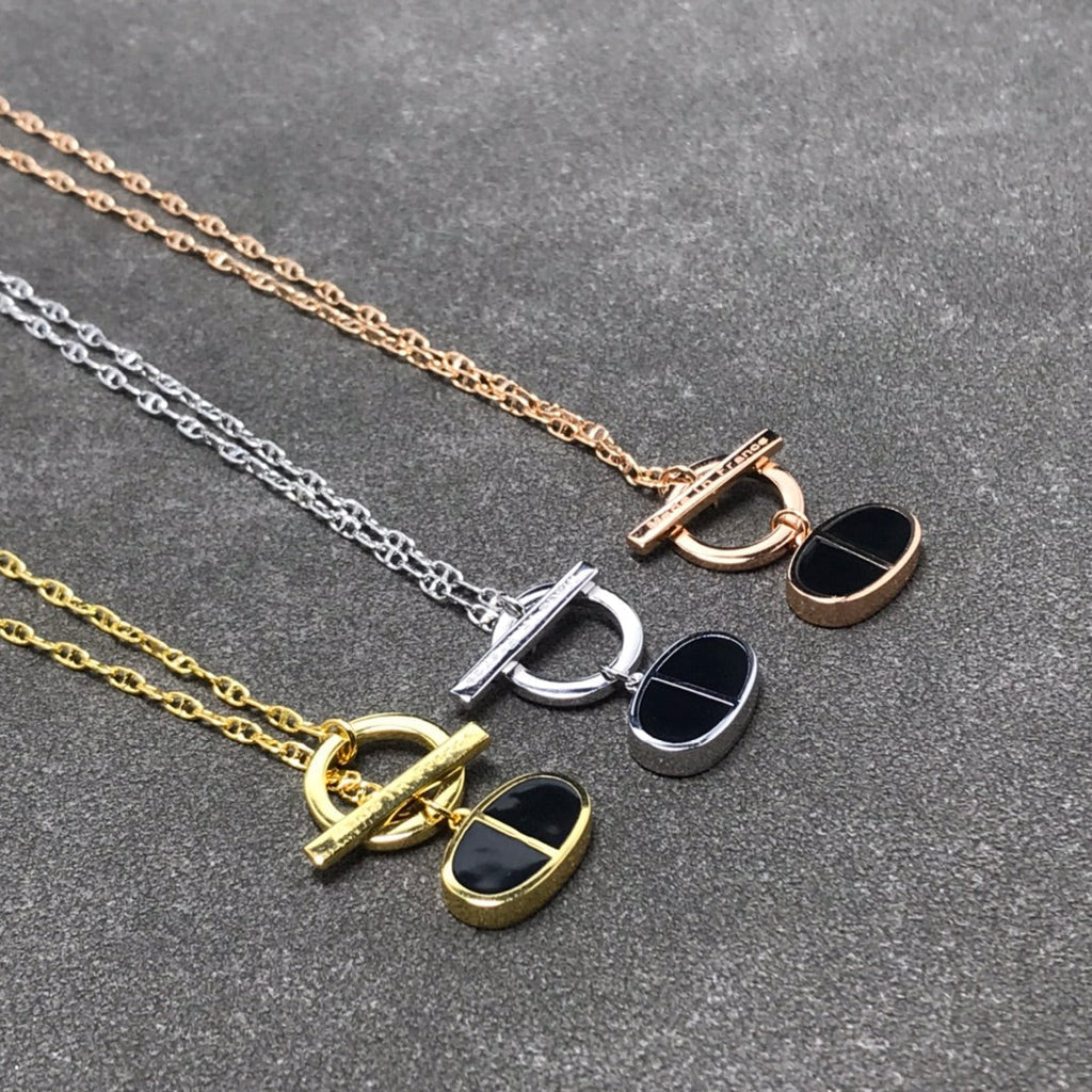 Loco CHAINE VERSO BLACK CERAMIC  NECKLACE
