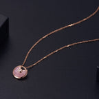 Loco AMULETTE ROSE GOLD PINK MOP NECKLACE