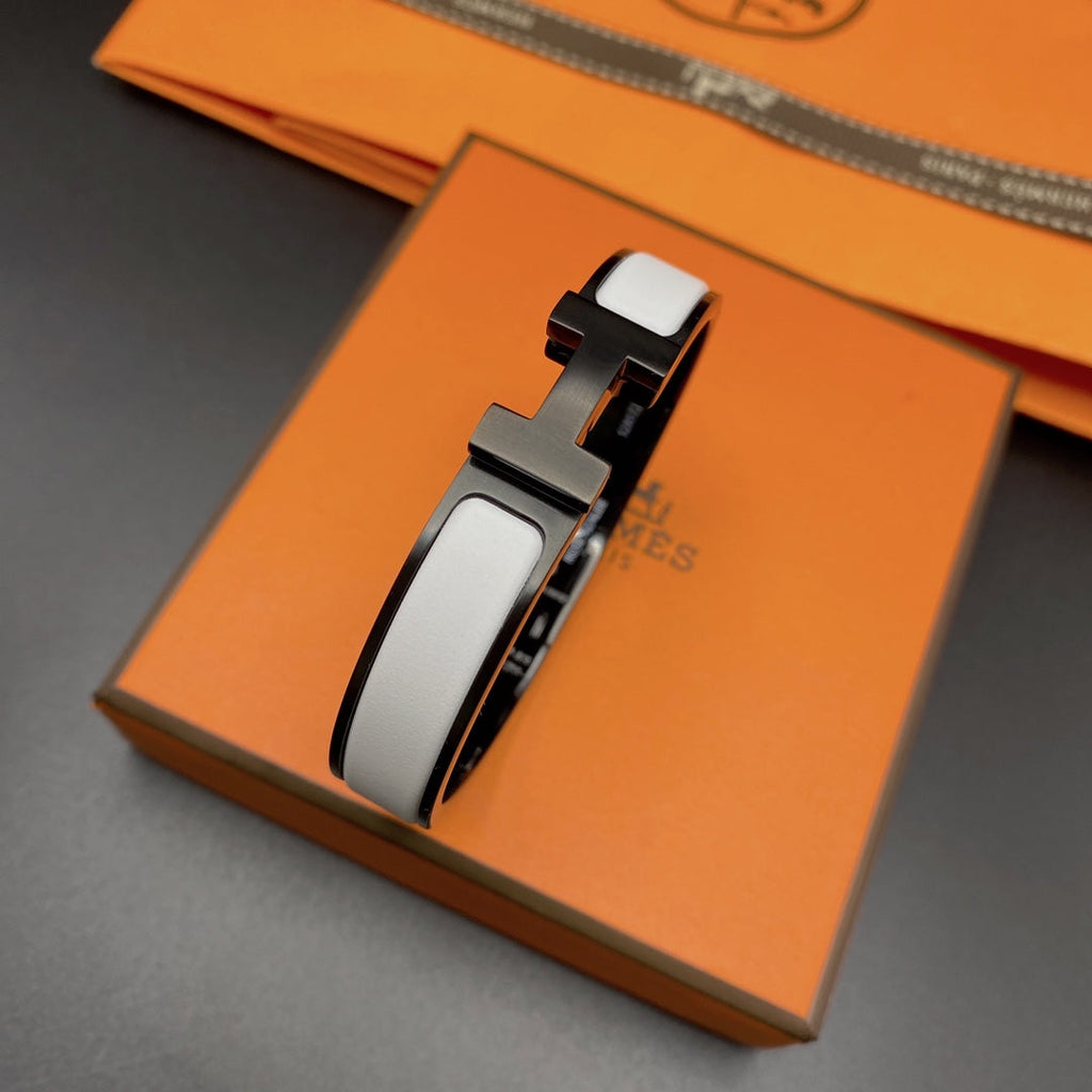 Loco H BRACELET 12MM BLACK WHITE CERAMIC