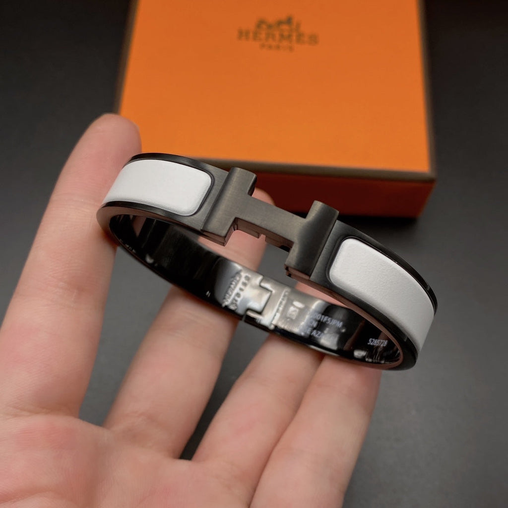 Loco H BRACELET 12MM BLACK WHITE CERAMIC