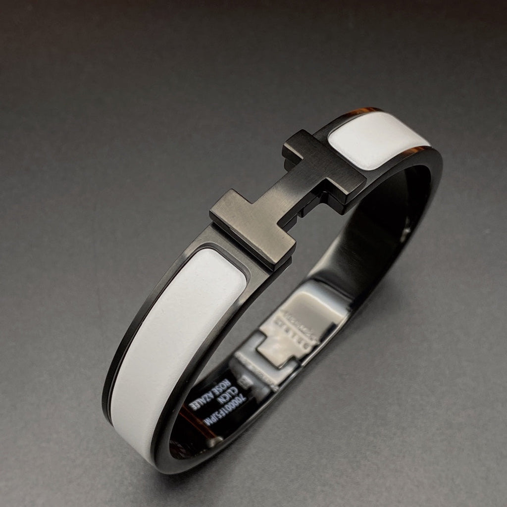Loco H BRACELET 12MM BLACK WHITE CERAMIC