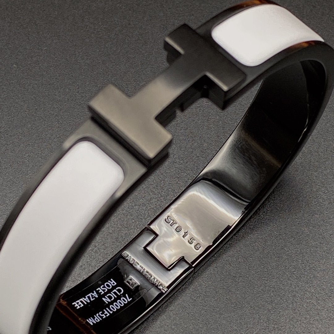Loco H BRACELET 12MM BLACK WHITE CERAMIC
