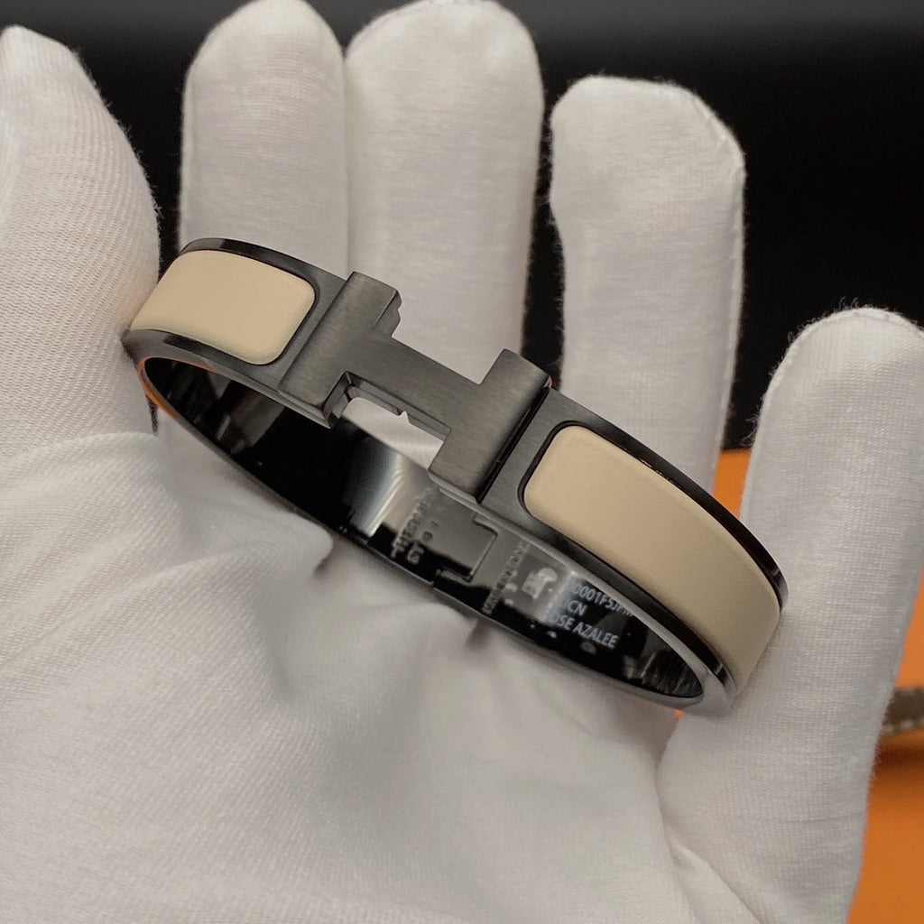 Loco H BRACELET 12MM BLACK BEIGE CERAMIC