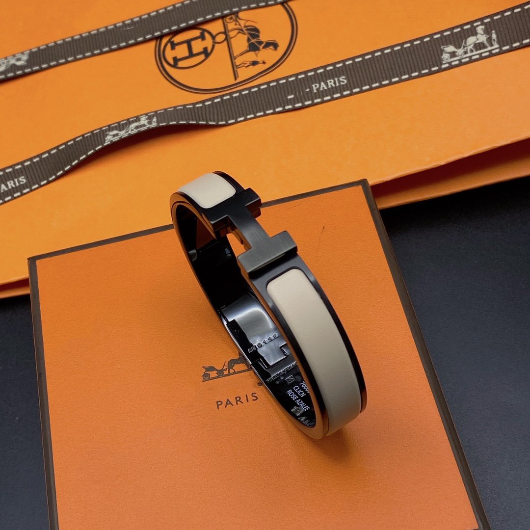 Loco H BRACELET 12MM BLACK BEIGE CERAMIC