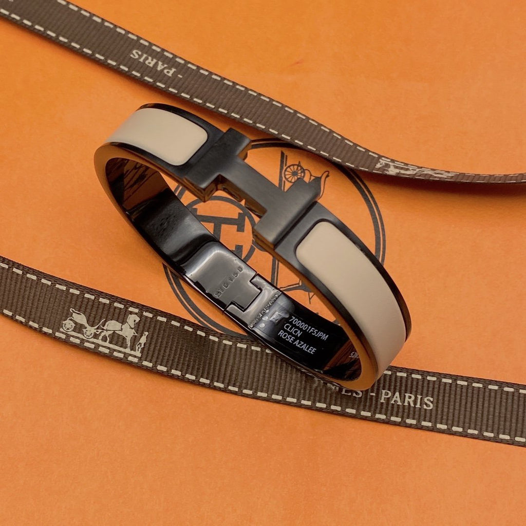 Loco H BRACELET 12MM BLACK BEIGE CERAMIC