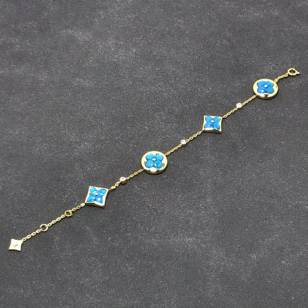 Loco STAR AND SUN TURQUOISE 4 MOTIFS 3 DIAMONDS