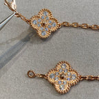 [Loco ] New  CLOVER 5 MOTIF FULL DIAMOND BRACELET COLLECTION
