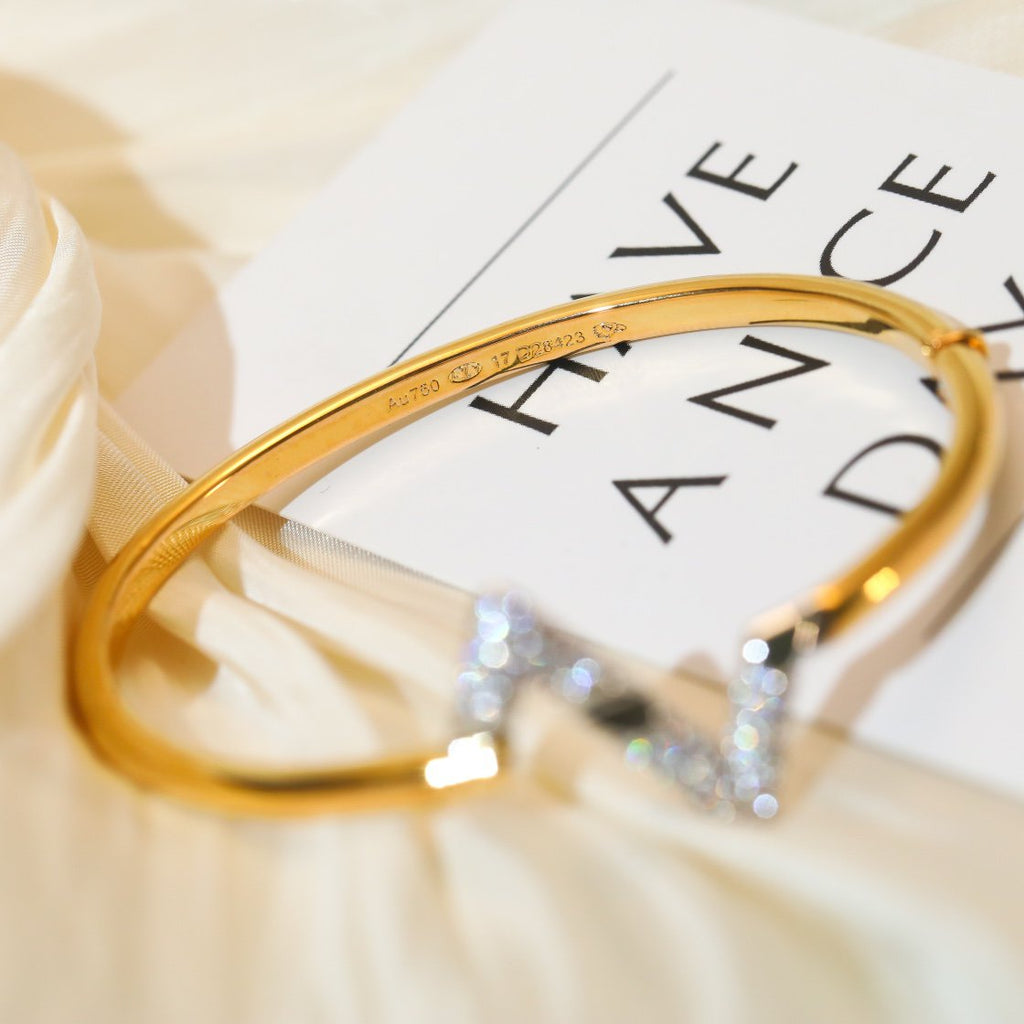 Loco VOLTE UPSITE DOWN GOLD DIAMOND BRACELET