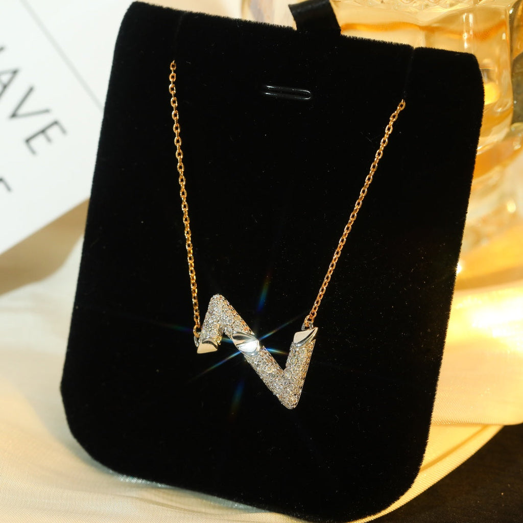 Loco VOLT SILVER DIAMOND PEDANT NECKLACE