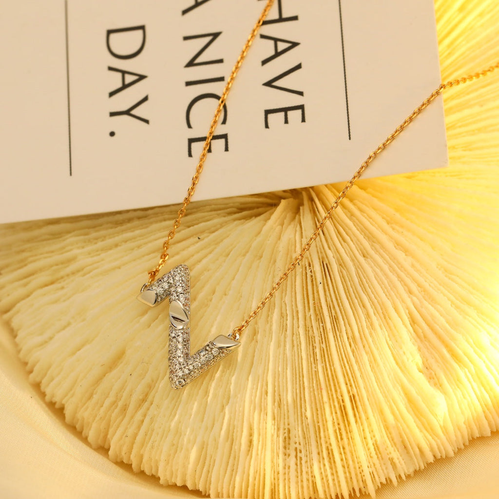 Loco VOLT SILVER DIAMOND PEDANT NECKLACE