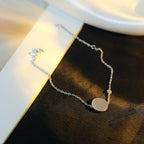 Loco SUN MOTIF PINK MOP SILVER BRACELET