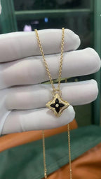 Loco STAR PEDANT PINK GOLD DIAMOND NECKLACE