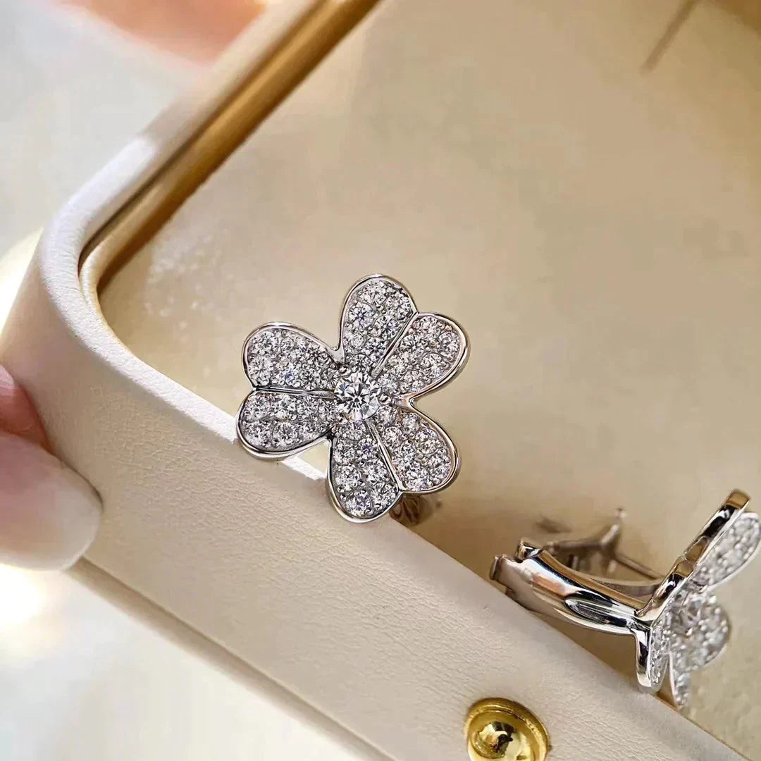 Loco CLOVER COMOS DIAMOND EARRINGS SILVER