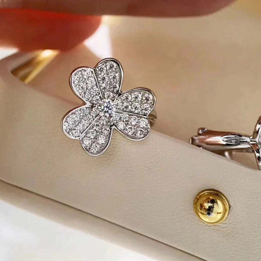 Loco CLOVER COMOS DIAMOND EARRINGS SILVER
