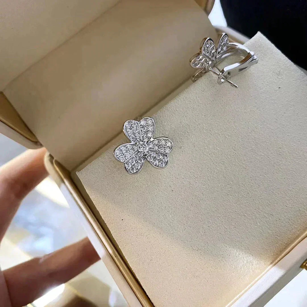 Loco CLOVER COMOS DIAMOND EARRINGS SILVER