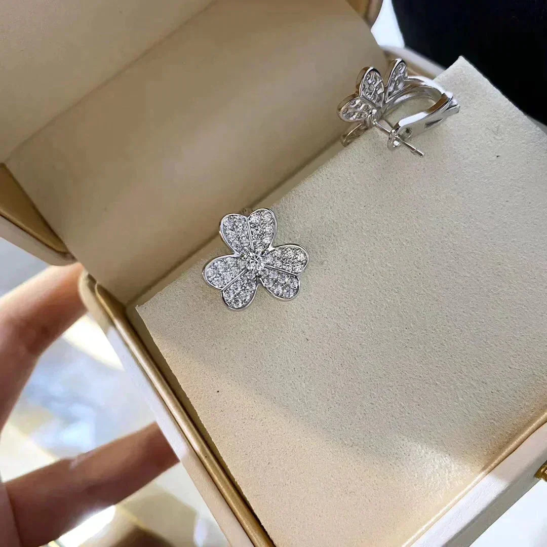 Loco CLOVER COMOS DIAMOND EARRINGS SILVER