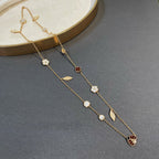 Loco LUCKY SPRING 15 MOTIFS GOLD NECKLACE