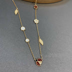 Loco LUCKY SPRING 15 MOTIFS GOLD NECKLACE