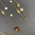 Loco LUCKY SPRING 15 MOTIFS GOLD NECKLACE