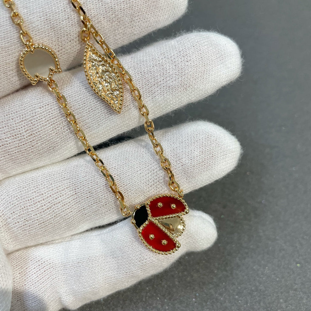 Loco LUCKY SPRING 15 MOTIFS GOLD NECKLACE
