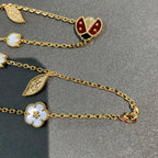 Loco LUCKY SPRING 15 MOTIFS GOLD NECKLACE