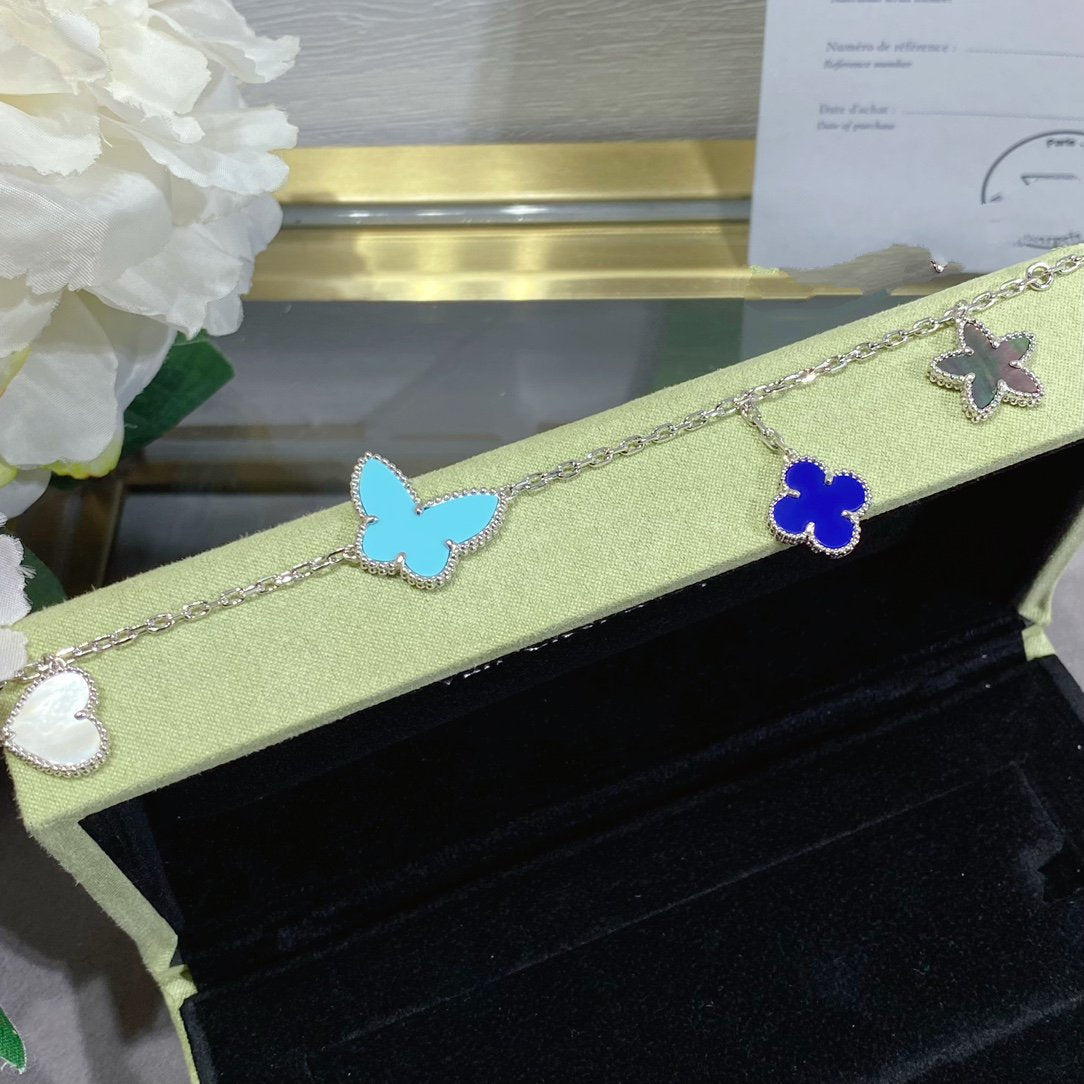 Loco LUCKY SPRING SILVER BRACELET 4 MOTIF