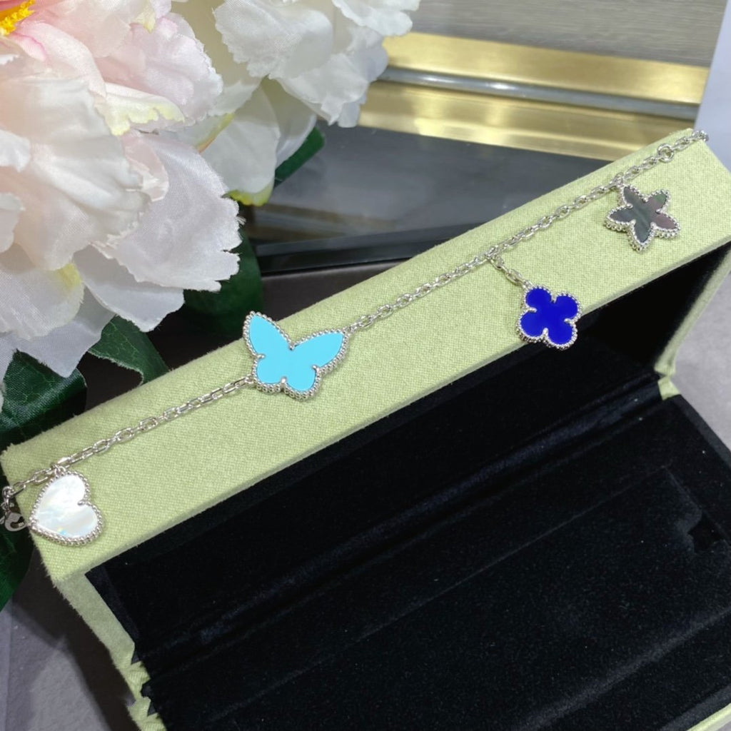 Loco LUCKY SPRING SILVER BRACELET 4 MOTIF