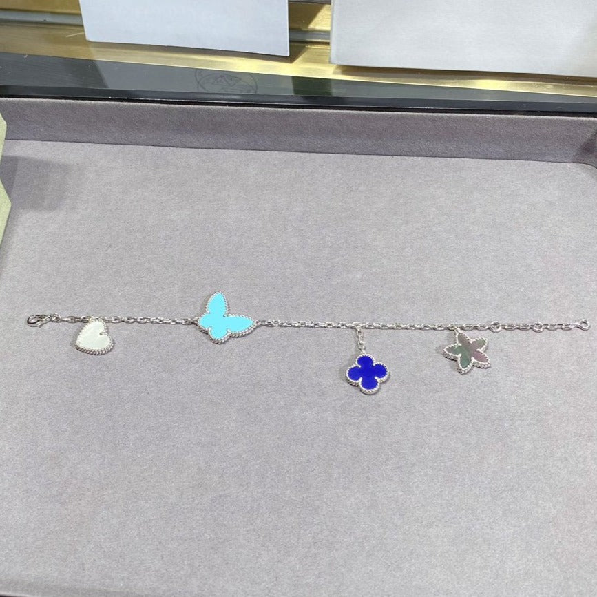 Loco LUCKY SPRING SILVER BRACELET 4 MOTIF