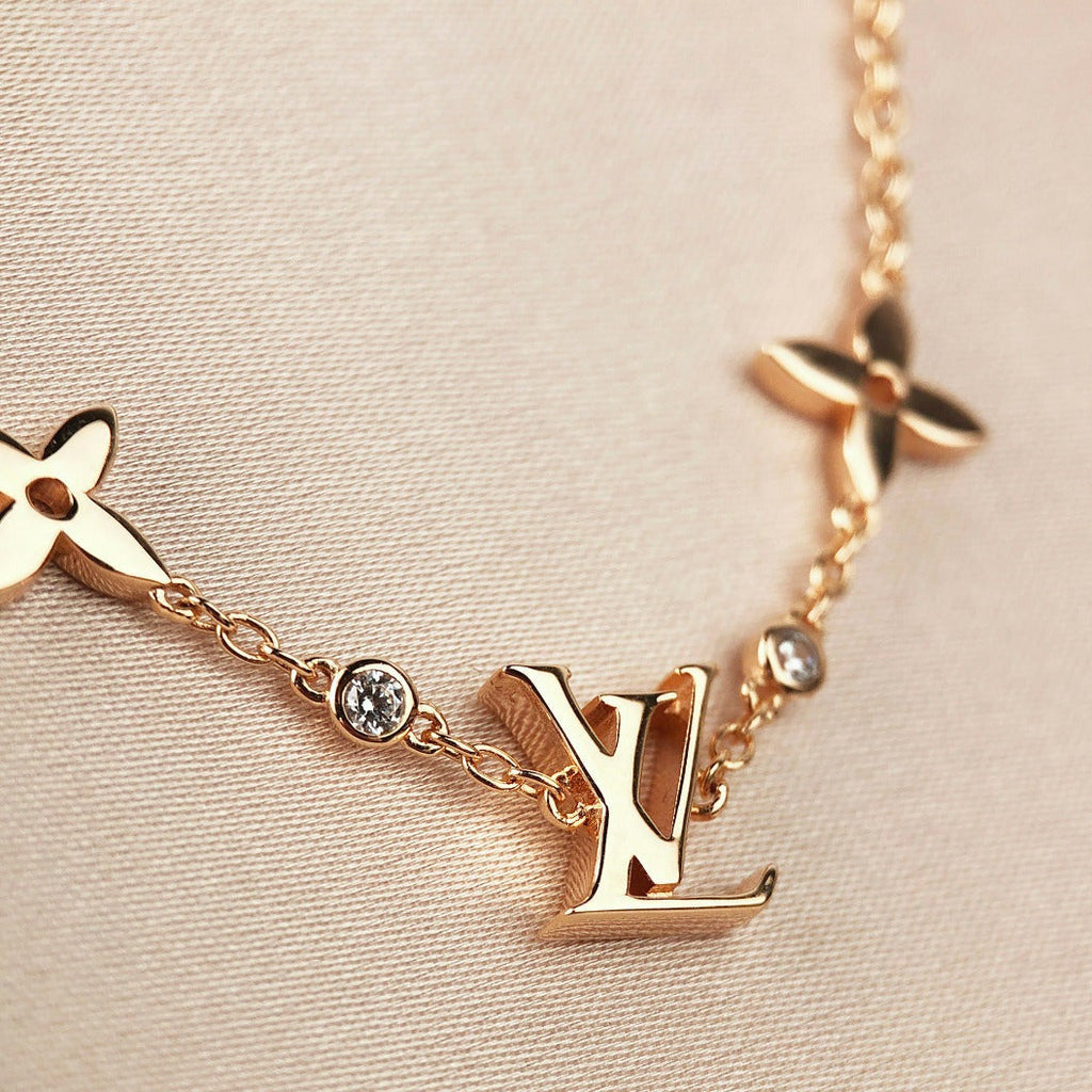 Loco STAR AND SUN 7 MOTIFS GOLD BRACELET