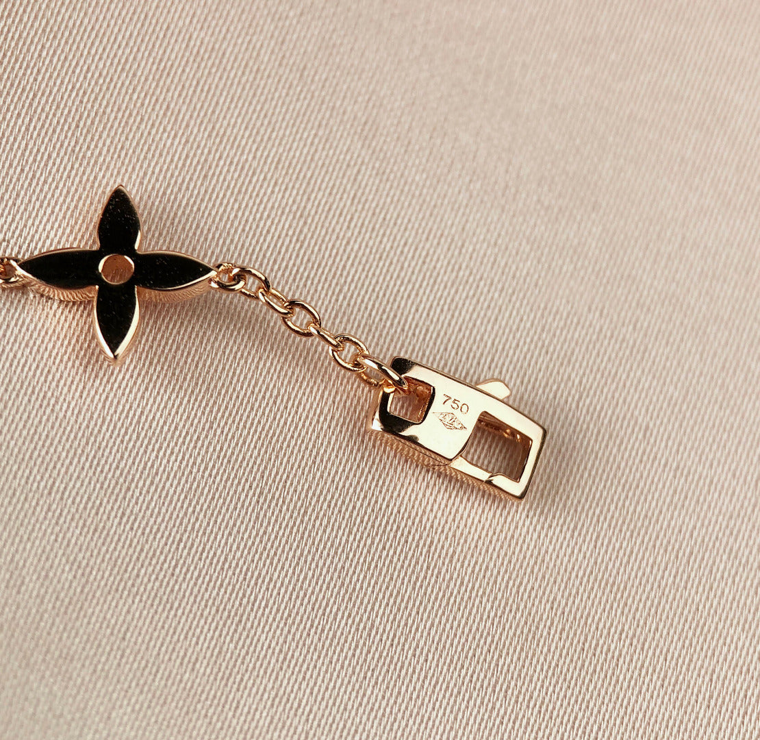 Loco STAR AND SUN 7 MOTIFS GOLD BRACELET