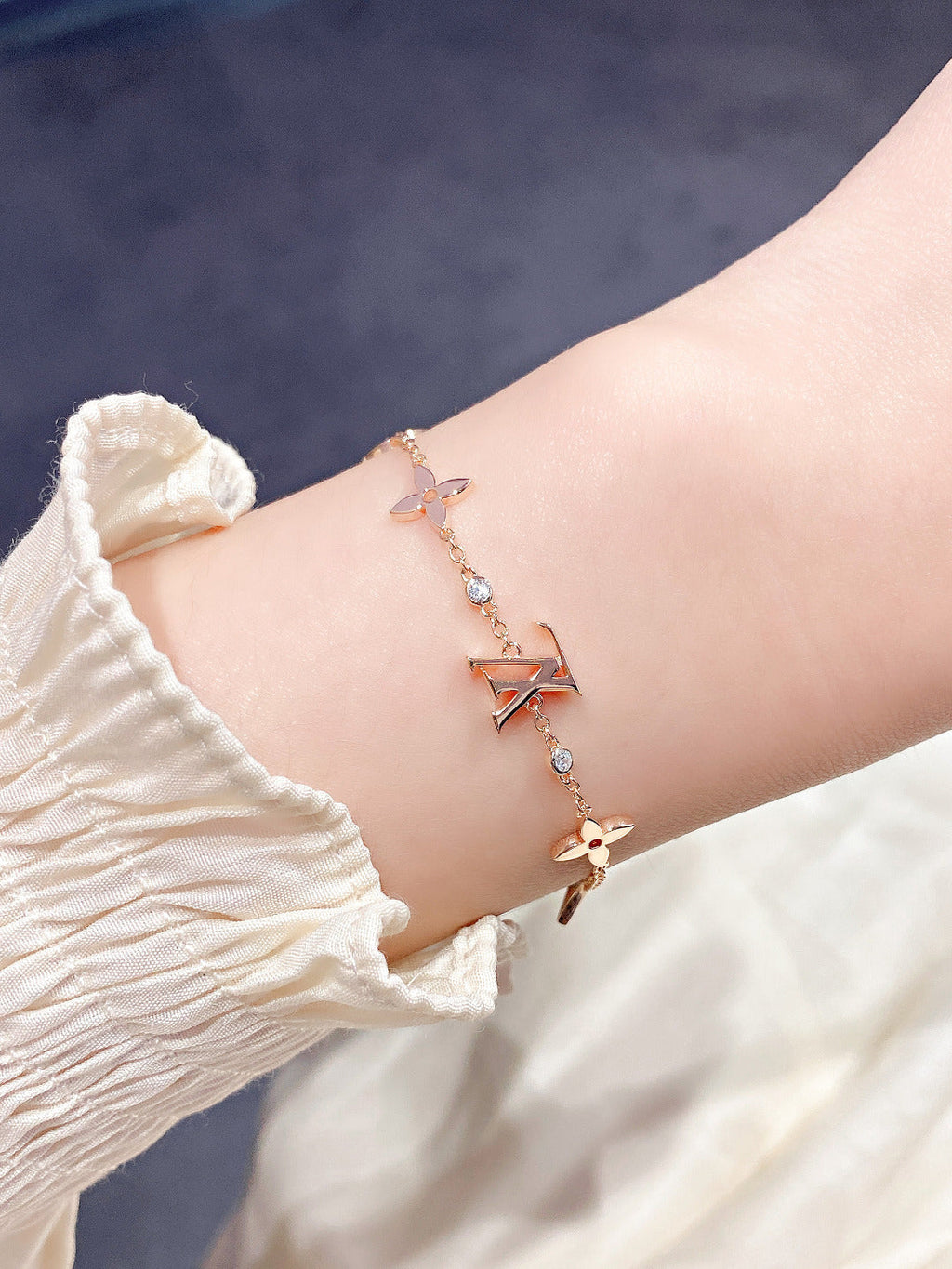 Loco STAR AND SUN 7 MOTIFS GOLD BRACELET