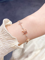 Loco STAR AND SUN 7 MOTIFS GOLD BRACELET