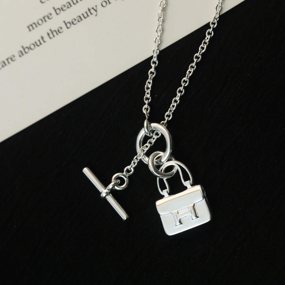 Loco POP H PEDANT SILVER NECKLACE