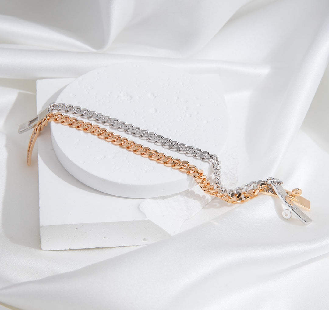 Loco KELLY CHAIN SILVER DIAMOND BRACELET