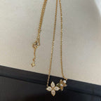 Loco STAR BLOSSOM NECKLACE PINK GOLD DIAMONDS