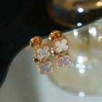 Loco CLOVER MINI 9.5MM WHITE MOP EARRINGS
