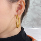 Loco CLASH LARGE HOOP EARRINGS