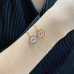 [Loco jewelrys]LUCKY MOVE DIAMOND PAVED BRACELET