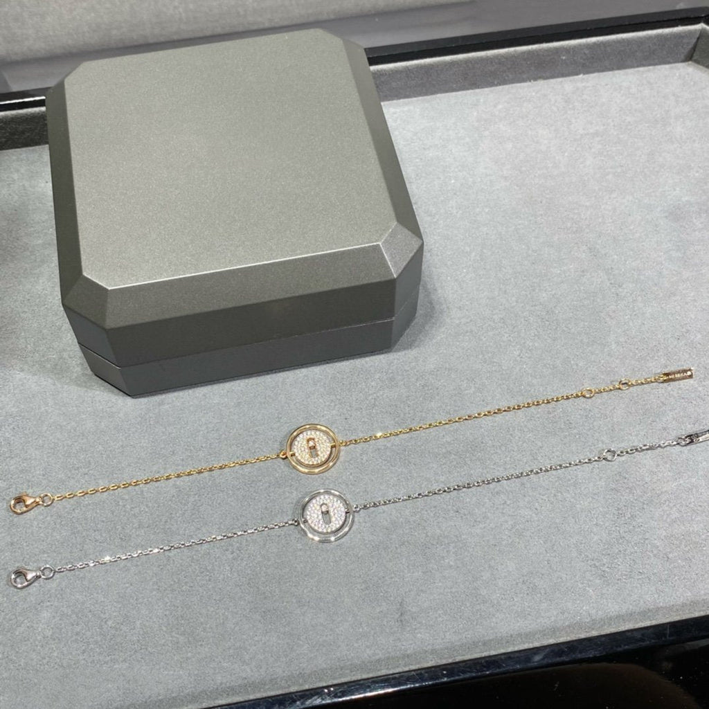 [Loco jewelrys]LUCKY MOVE DIAMOND PAVED BRACELET