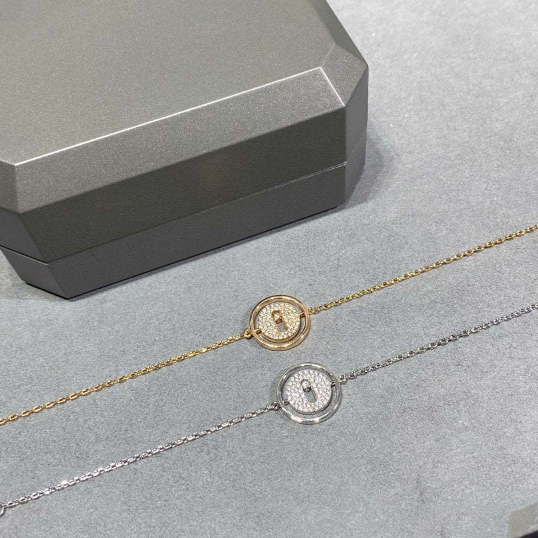 [Loco jewelrys]LUCKY MOVE DIAMOND PAVED BRACELET